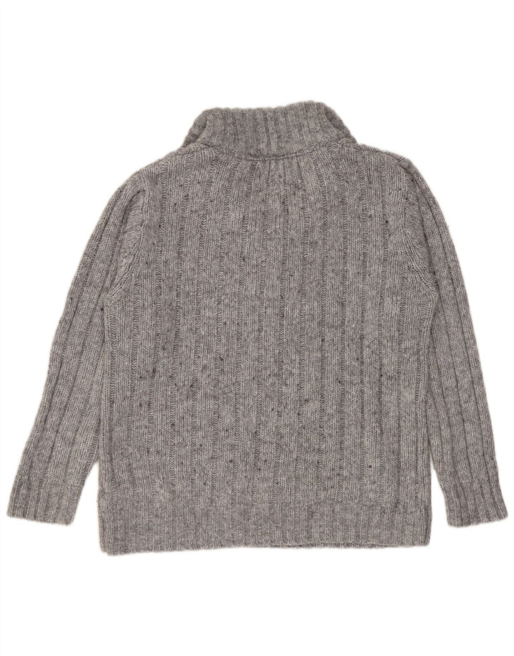 MARKS & SPENCER Suéter tipo jersey con cuello y cremallera para hombre Acrílico gris pequeño