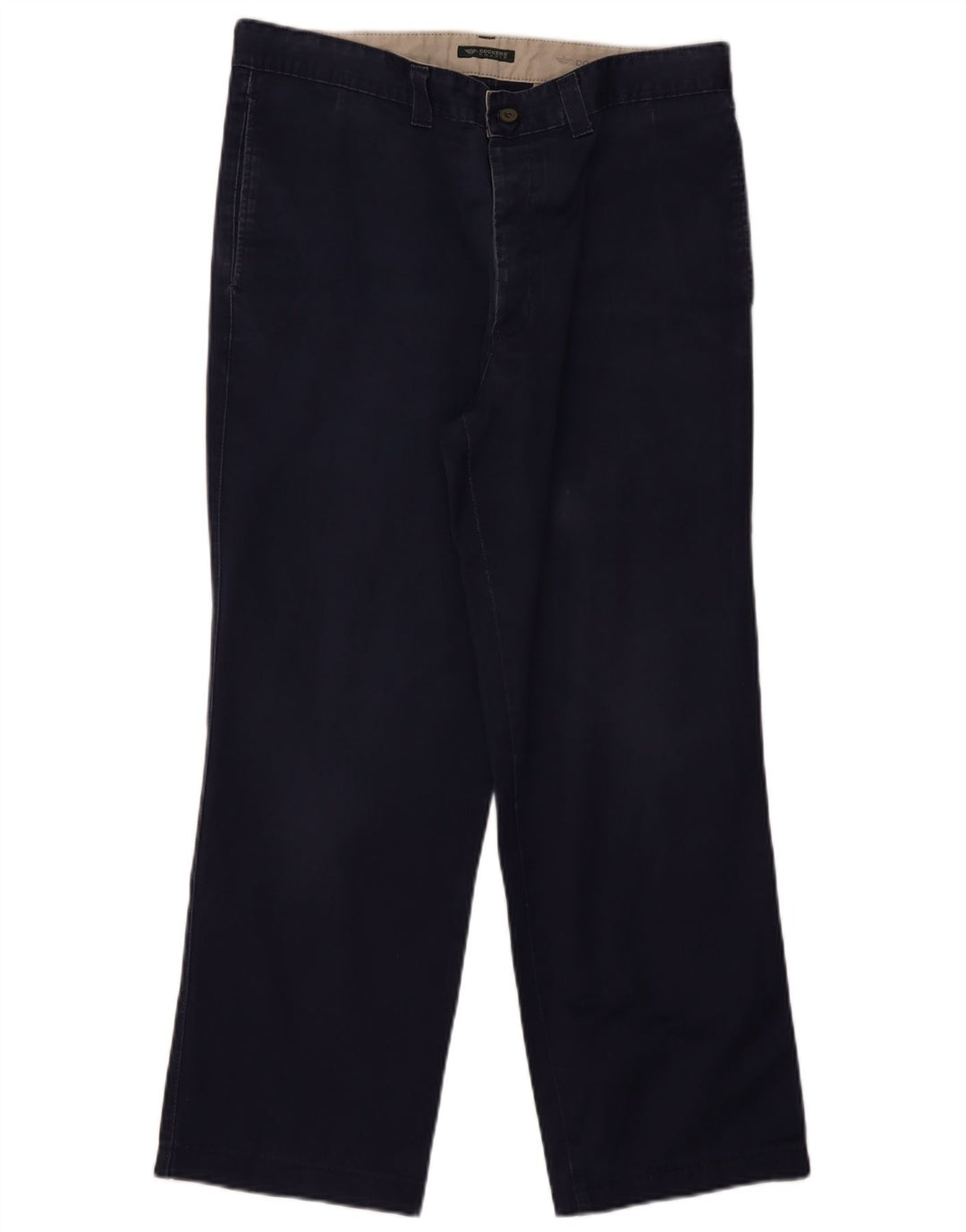 DOCKERS Pantalón chino recto para hombre W34 L28 Azul marino