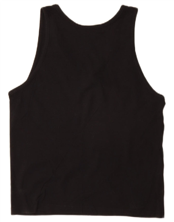 Champion Mujer Gráfico Chaleco Top UK 10 Small Negro