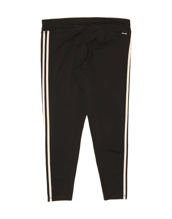ADIDAS Womens Leggings UK 20/22 XL  Black Polyester Vintage Adidas and Second-Hand Adidas from Messina Hembry 