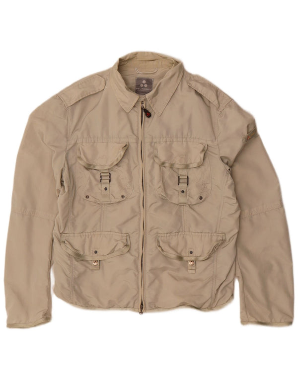 PEUTEREY Chaqueta utilitaria para hombre UK 40 Large Beige