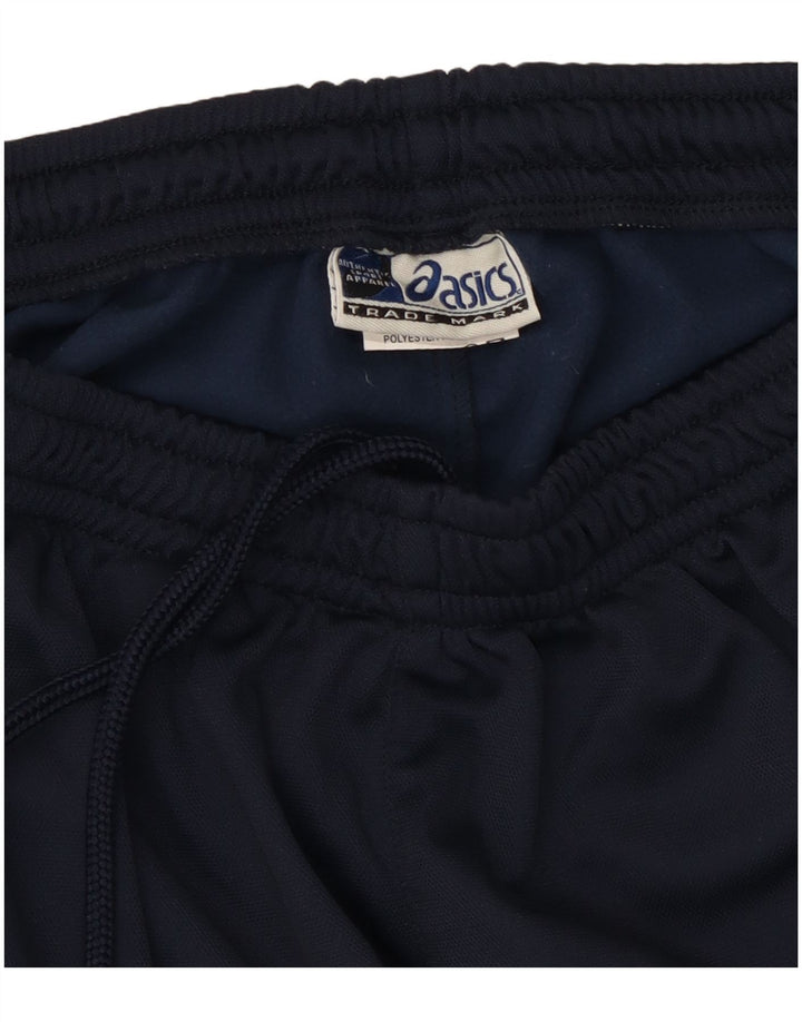 Asics Pantalón De Chándal Para Hombre Grande Azul Marino Colorblock Poliéster