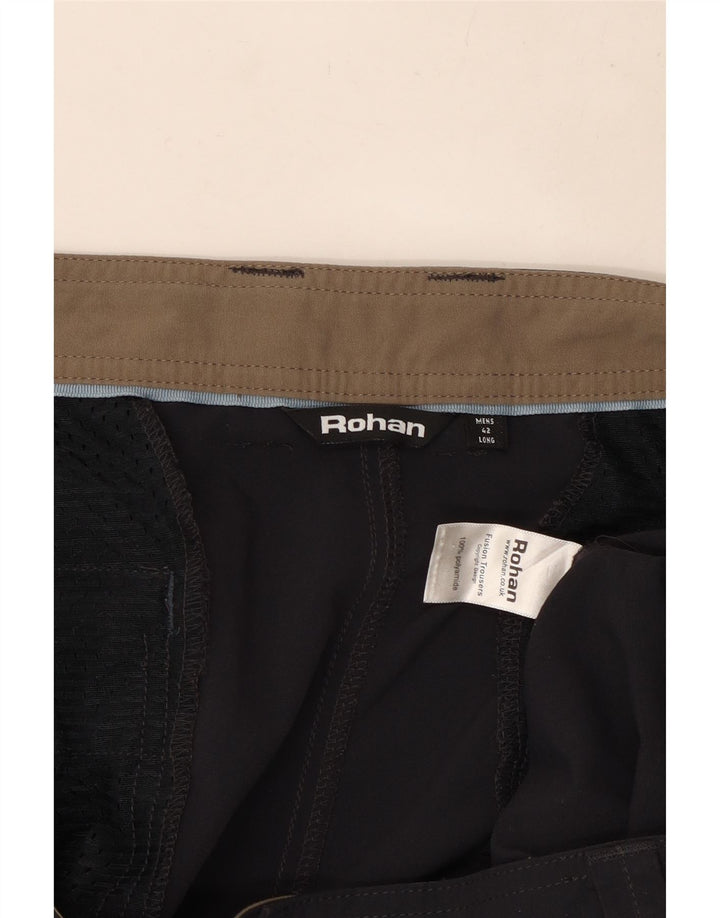 Pantalón De Senderismo Hombre Rohan W42 L32 Poliamida Azul Marino