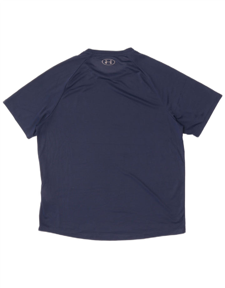 Under Armour Camiseta para hombre Top Large Azul marino Poliéster