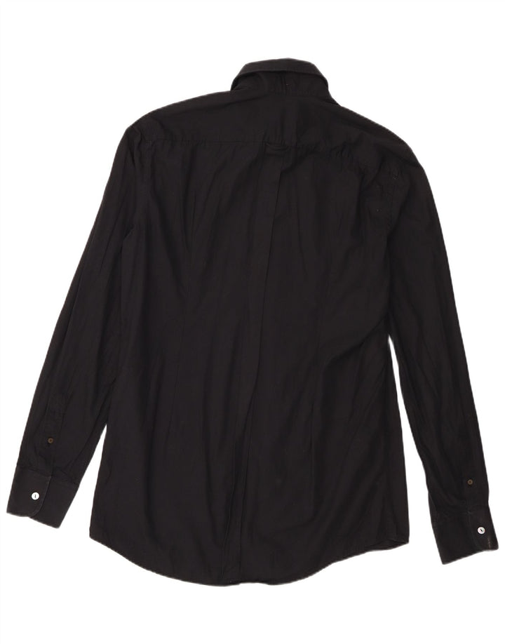 Dolce & Gabbana Camisa Hombre Talla 43 Grande Algodón Negro