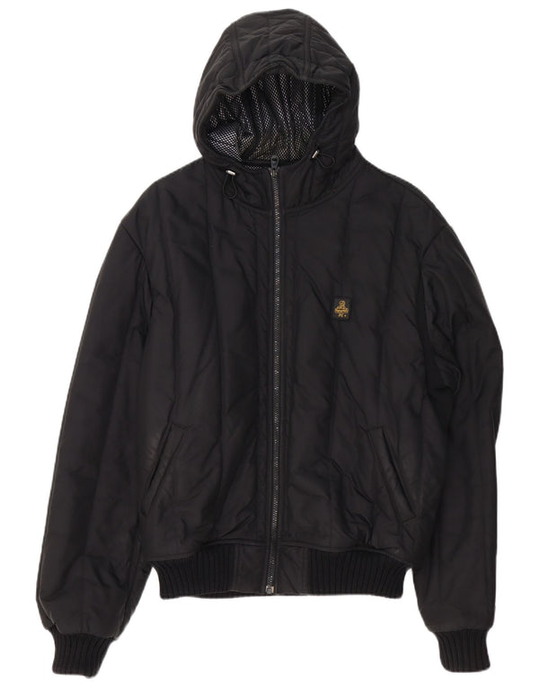 Refrigiwear Chaqueta acolchada con capucha para hombre Sixty spa UK 42 XL Poliéster negro