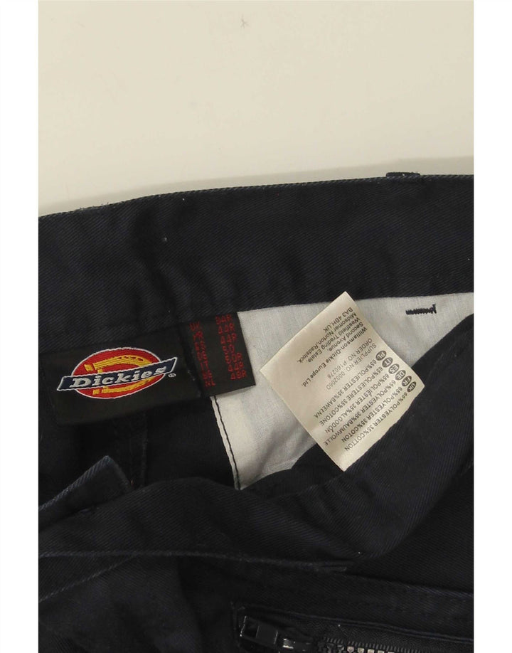 Dickies Pantalones cargo rectos para hombre W34 L31 Poliéster azul marino