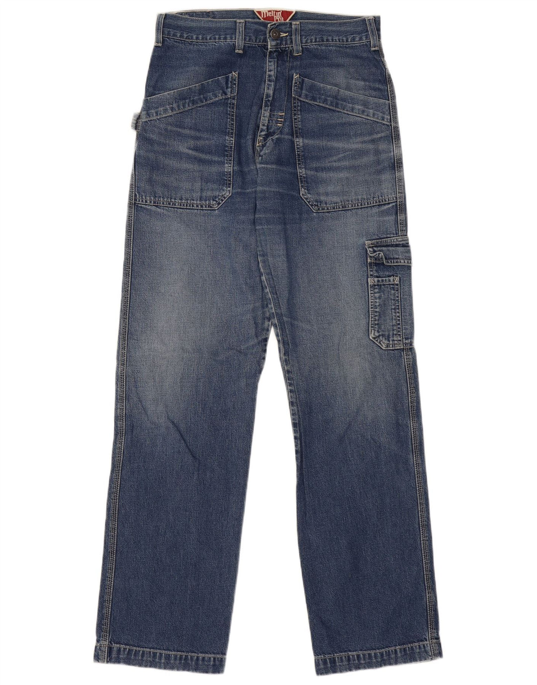 Meltin' Pot Vaqueros rectos cargo para hombre W31 L31 Algodón azul