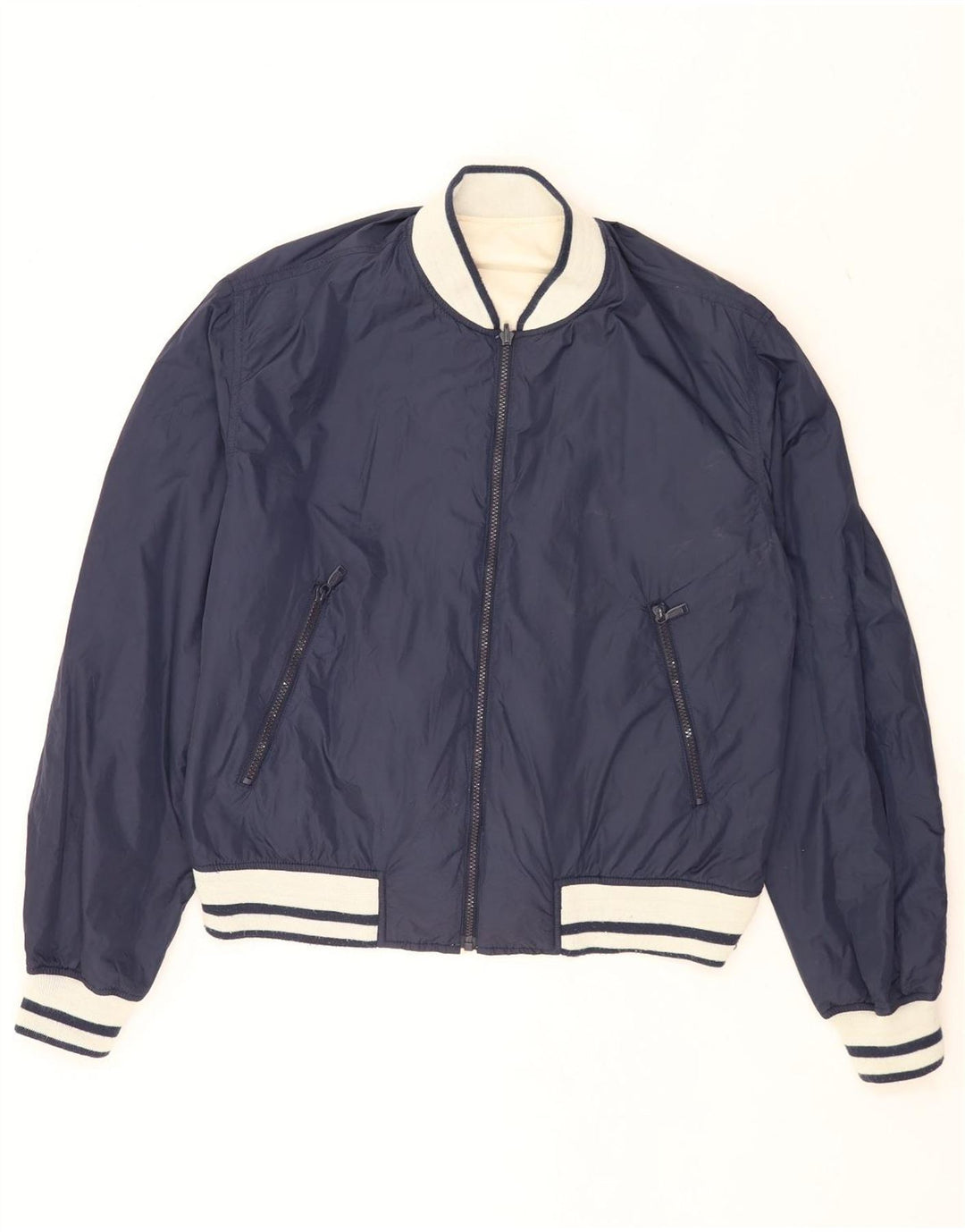 Chaqueta bomber reversible para hombre Gas UK 40 Large Beige Colorblock Algodón
