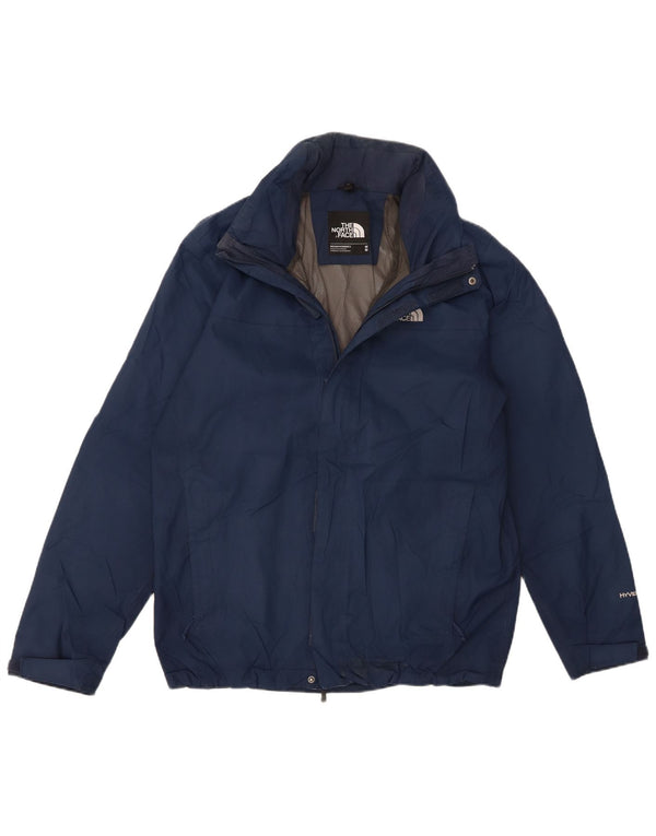 The North Face Chaqueta impermeable con capucha Hyvent para hombre UK 38 Medium Azul marino