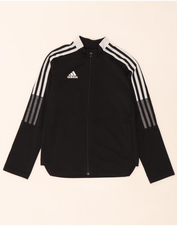 Adidas - Chaqueta de chándal para niño, 9-10 años, color negro, poliéster