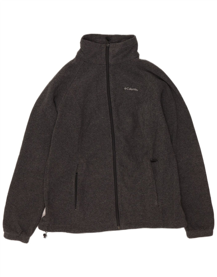 Columbia Chaqueta polar para mujer UK 46 Poliéster gris grande