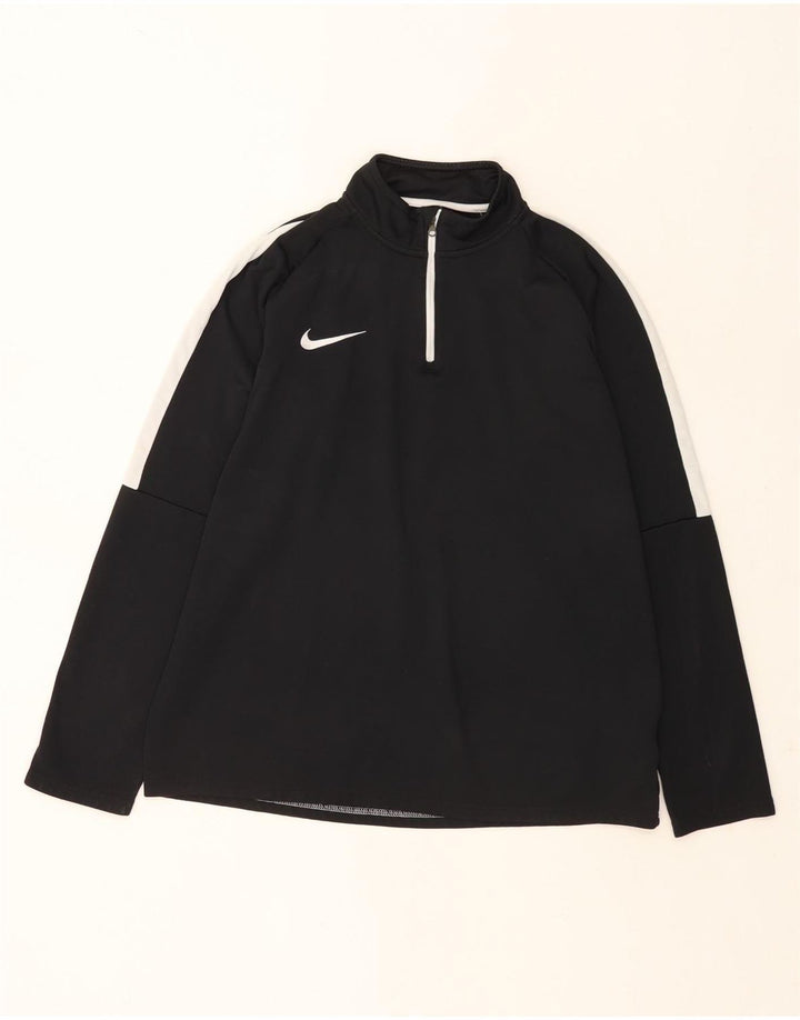 Nike - Chándal con cremallera y cuello para hombre, talla grande, color negro, poliéster