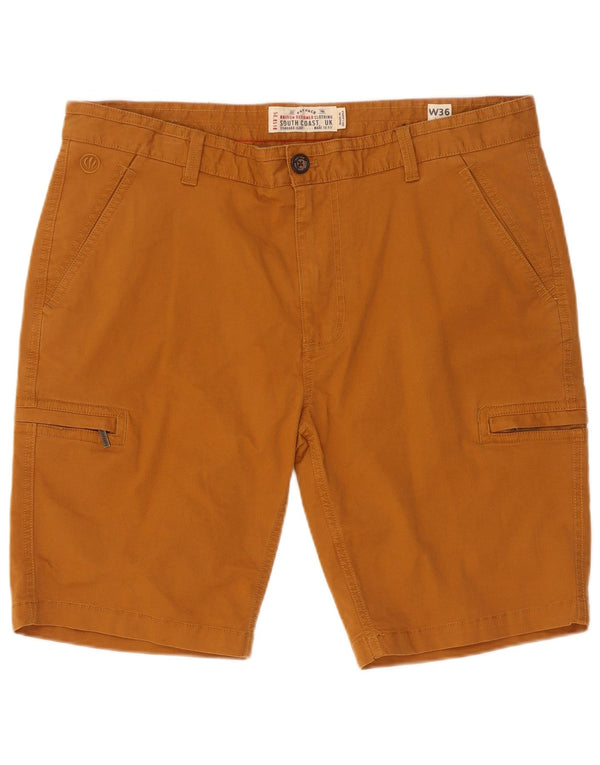 Scotch & Soda Pantalones cortos tipo cargo para hombre W36 Large Algodón marrón