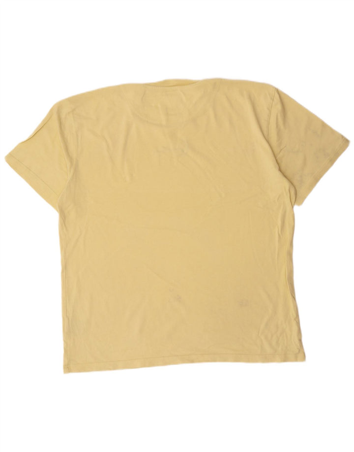 Karl Kani Camiseta gráfica para hombre Top Algodón amarillo medio