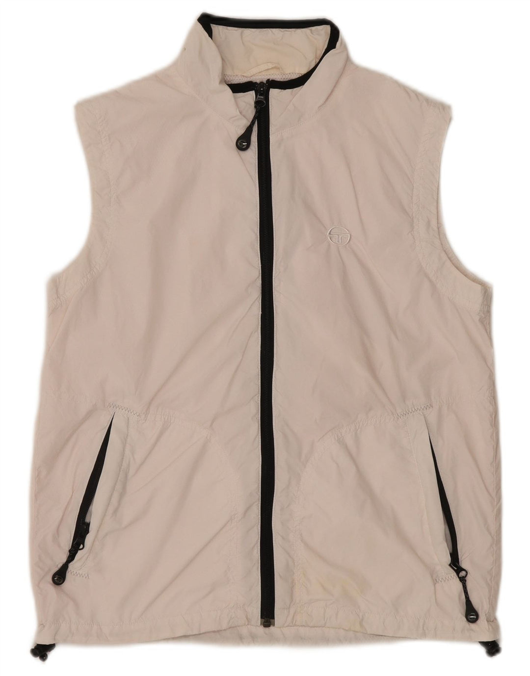 SERGIO TACCHINI Chaqueta de chándal sin mangas para mujer IT 46 Large White