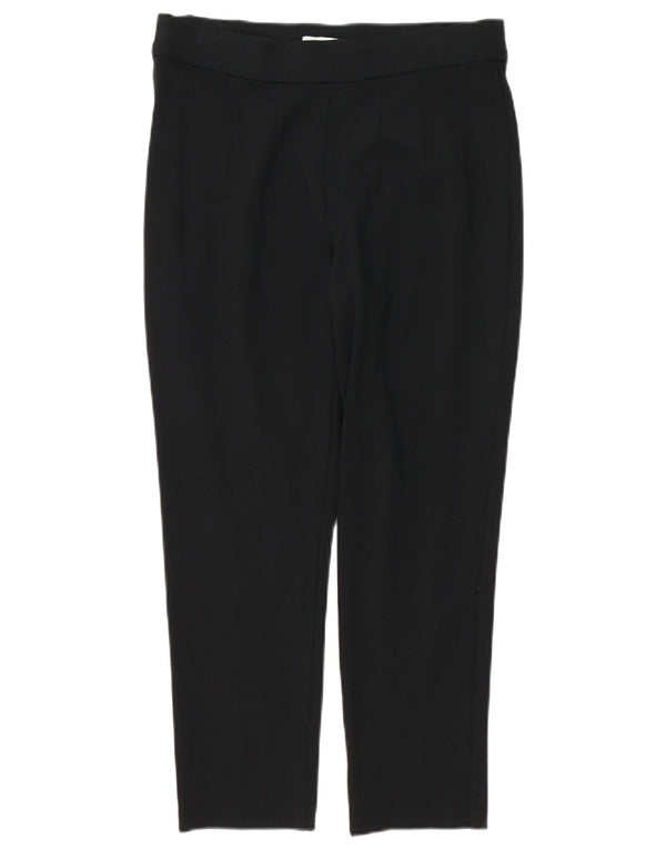 Marks & Spencer Pantalones cortos ajustados para mujer UK 12 Medium W30 L24 Negro