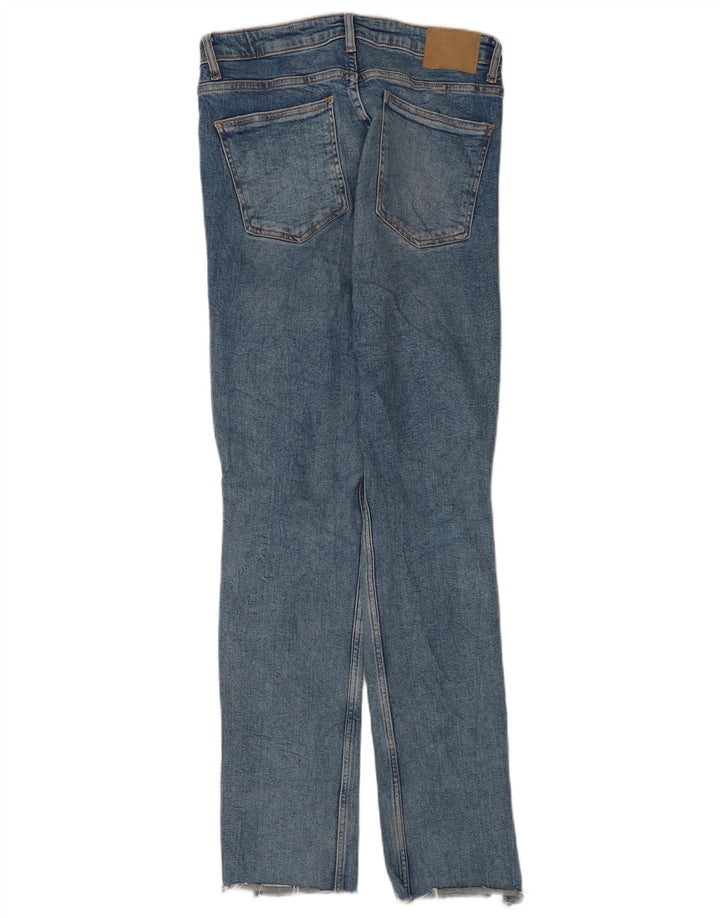 Zara Jeans Slim Desgastados para Mujer EU 40 Medium W30 L31 Algodón Azul