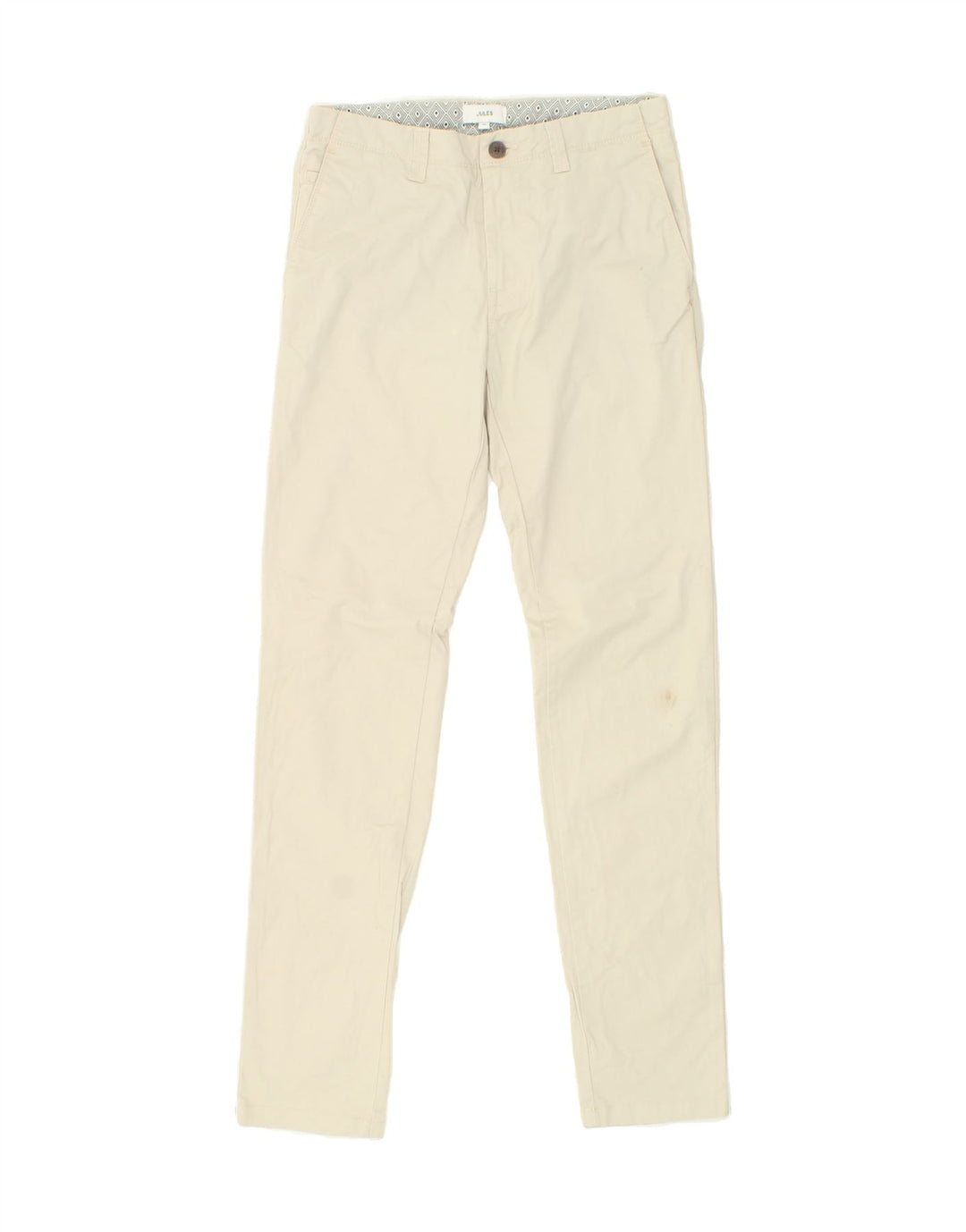 JULES Womens Slim Chino Trousers W28 L34 Beige Vintage Jules and Second-Hand Jules from Messina Hembry 