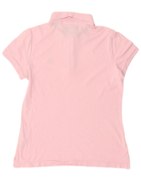 Benetton Polo Mujer UK 44 Grande Algodón Rosa
