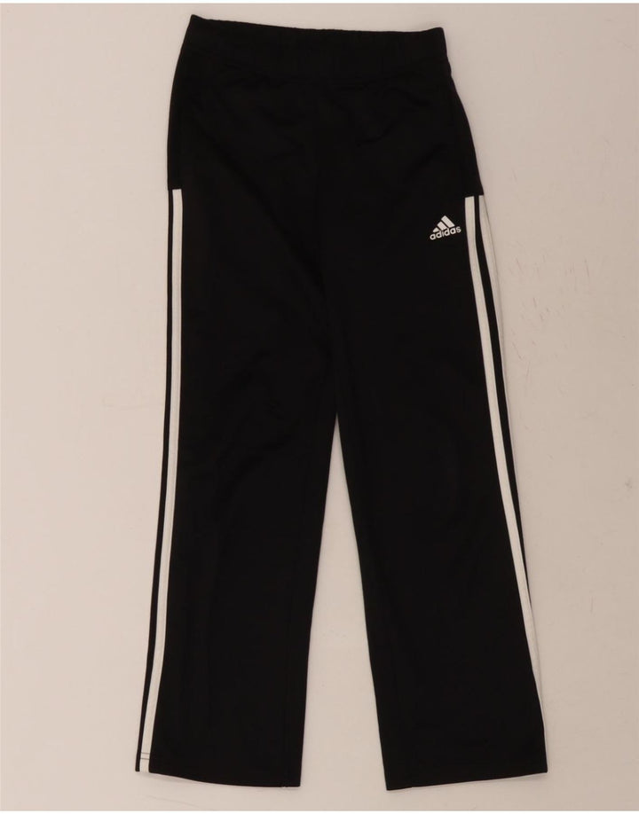 ADIDAS Boys Tracksuit Trousers 9-10 Years  Black Polyester Vintage Adidas and Second-Hand Adidas from Messina Hembry 