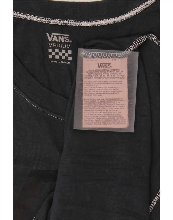 Vans Camiseta sin mangas gráfica para mujer UK 12 Medium Azul marino