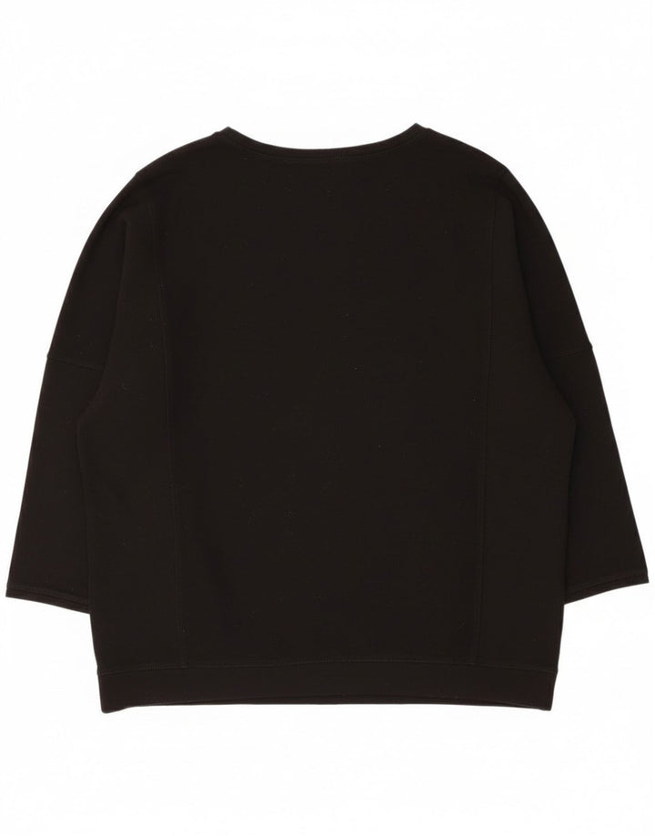 Zara Mujer Sudadera Oversize Jersey UK 10 Small Negro