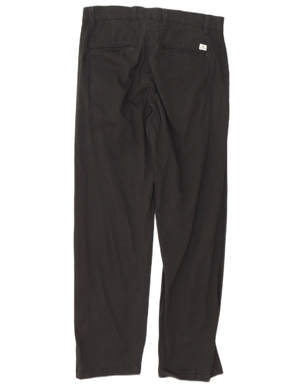 Jack & Jones Mens Chris Loose Fit Chino Trousers  W30 L29 Black Cotton
