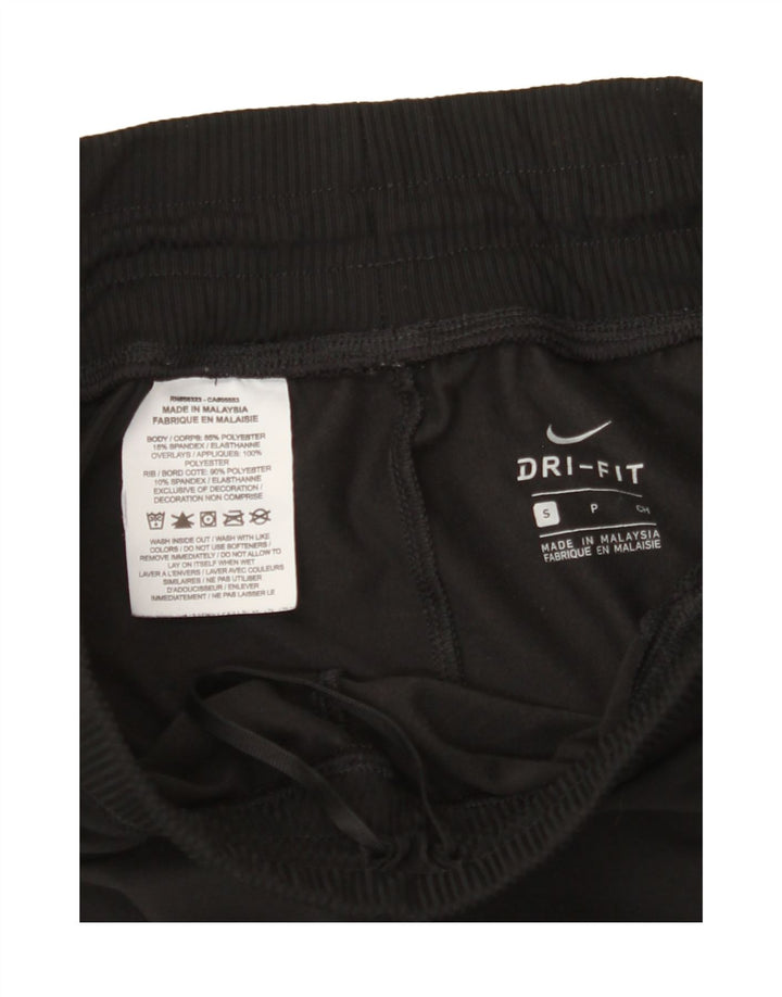 NIKE Womens Dri Fit Tracksuit Trousers Joggers UK 8 Small  Black Polyester Vintage Nike and Second-Hand Nike from Messina Hembry 