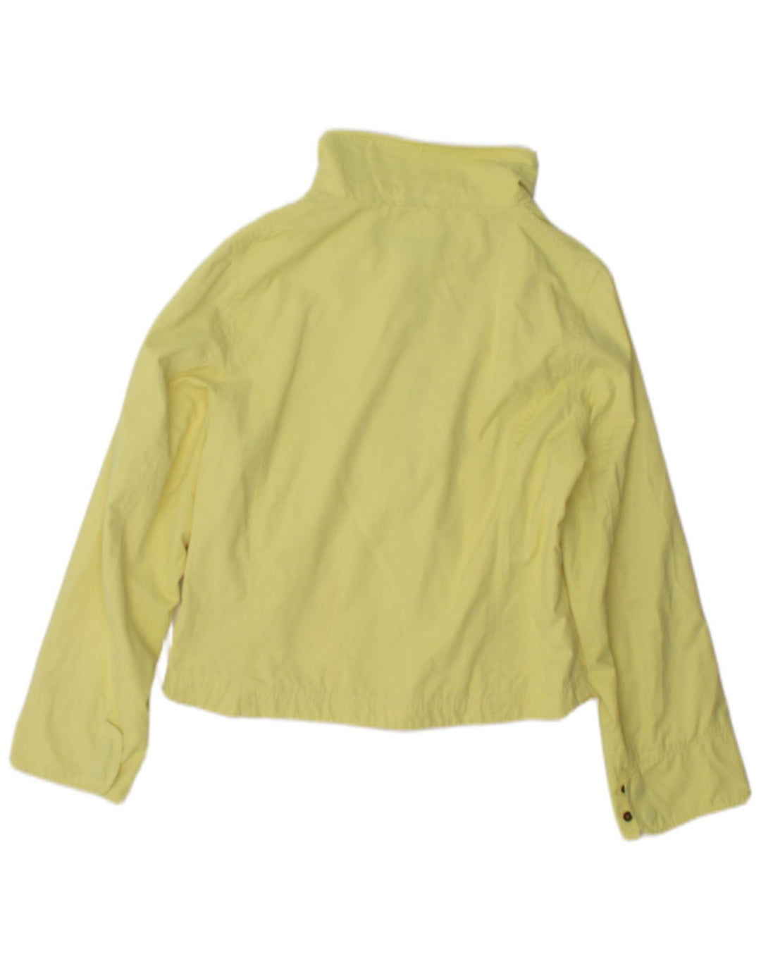 Carrera Chaqueta de chándal para mujer UK 12 Algodón amarillo mediano