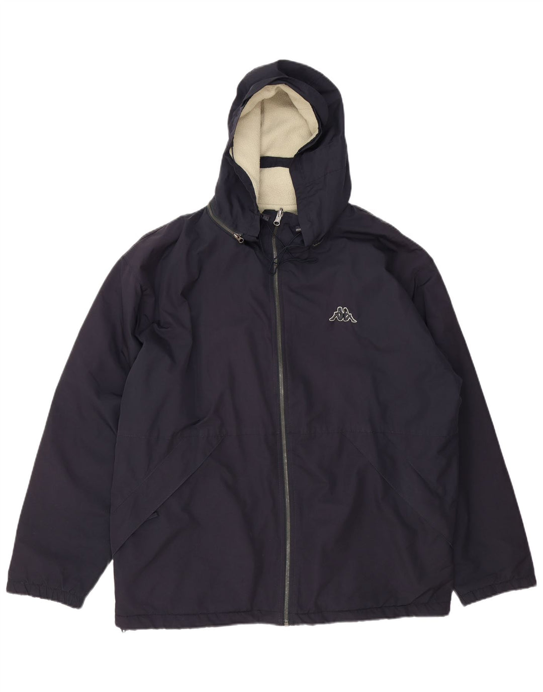 Kappa Chaqueta reversible con capucha para hombre UK 40 Large Azul marino
