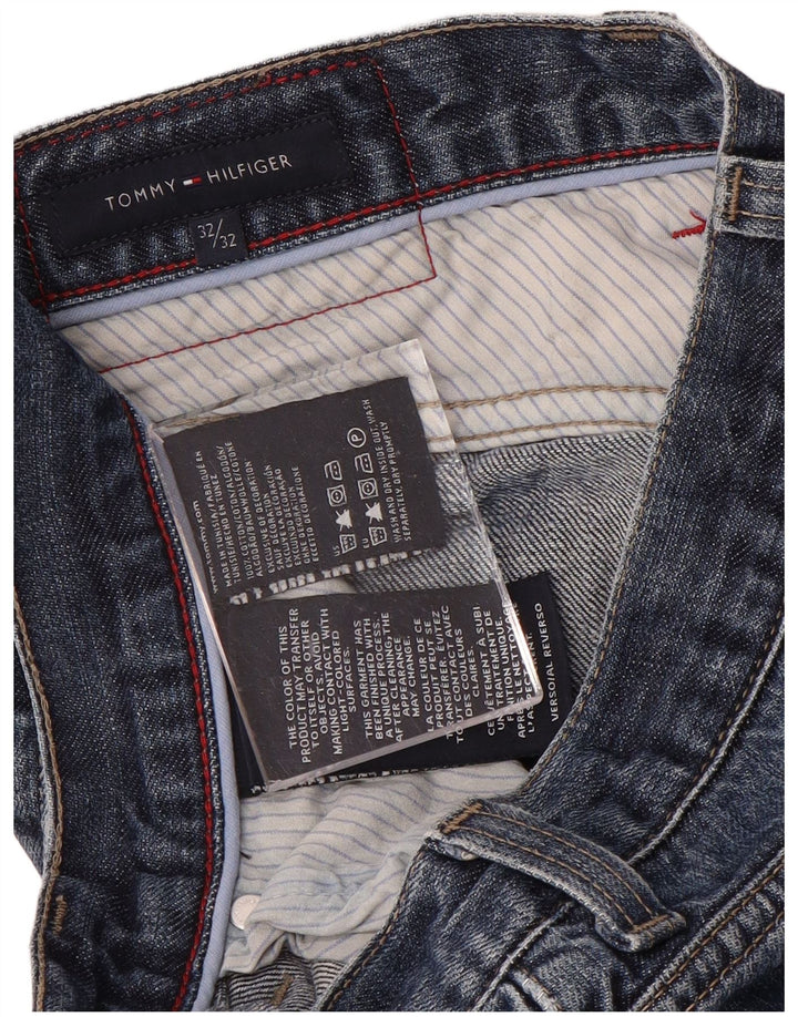 TOMMY HILFIGER Vaqueros rectos para hombre W32 L29 Algodón azul marino