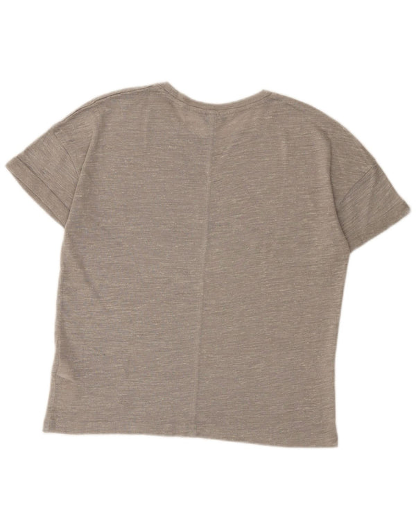 Topshop Camiseta para mujer Top UK 10 Small Grey Moteado Acrílico