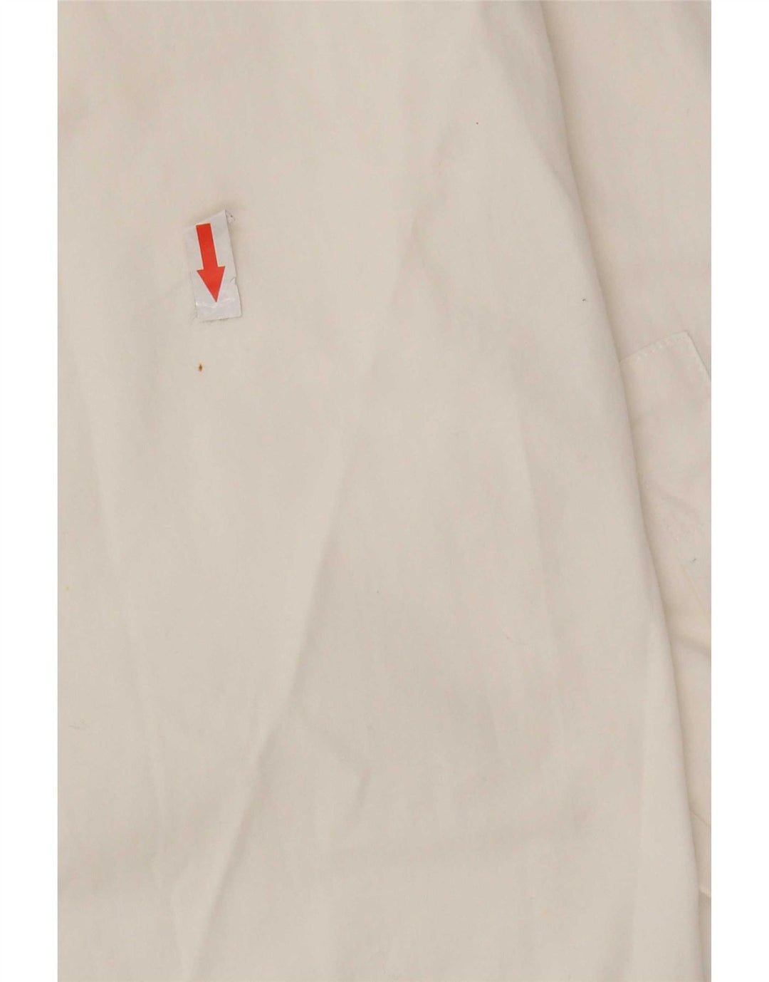 Camisa vintage para hombre de algodón blanco pequeño