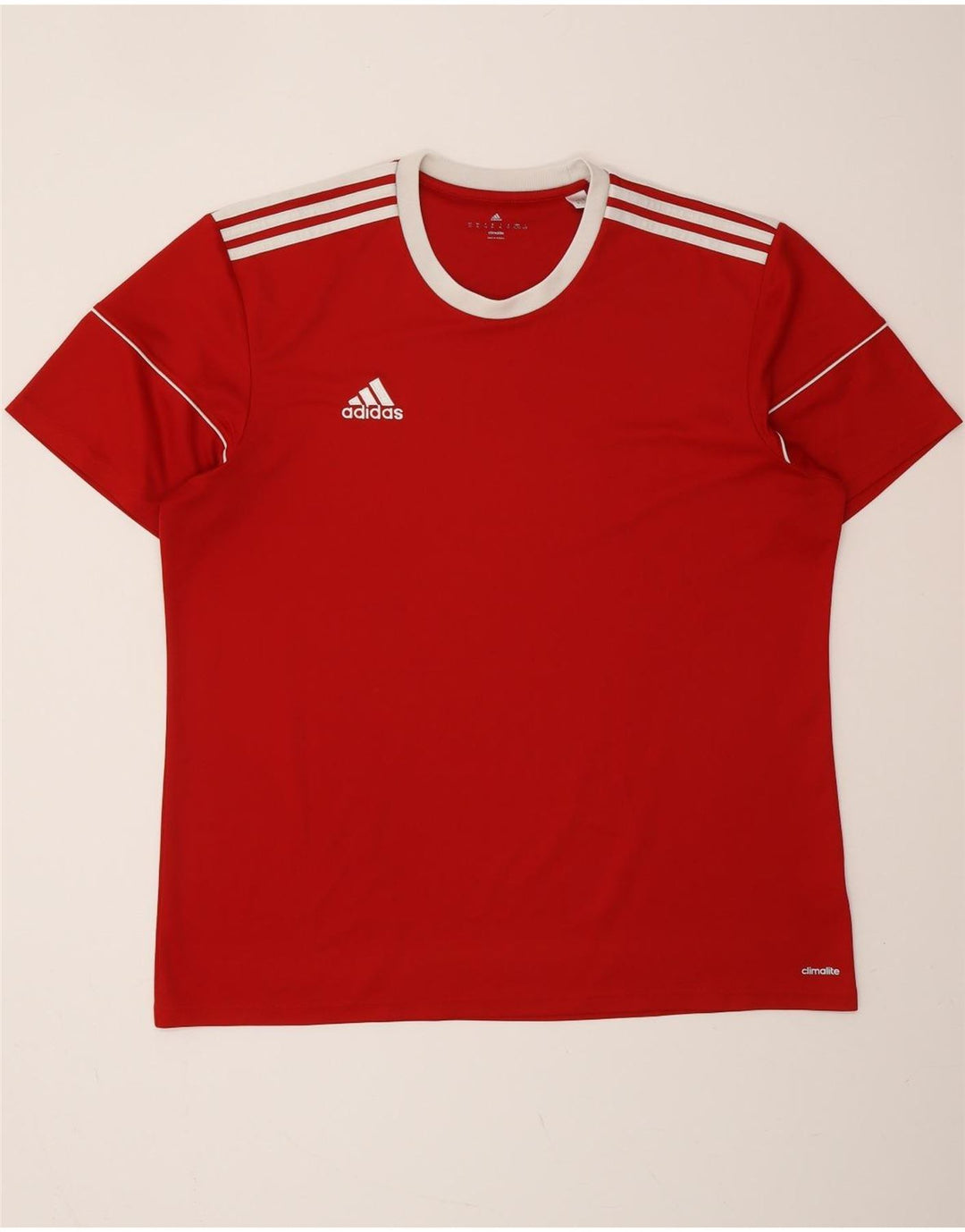 ADIDAS Hombre Climalite Camiseta Top XL Rojo