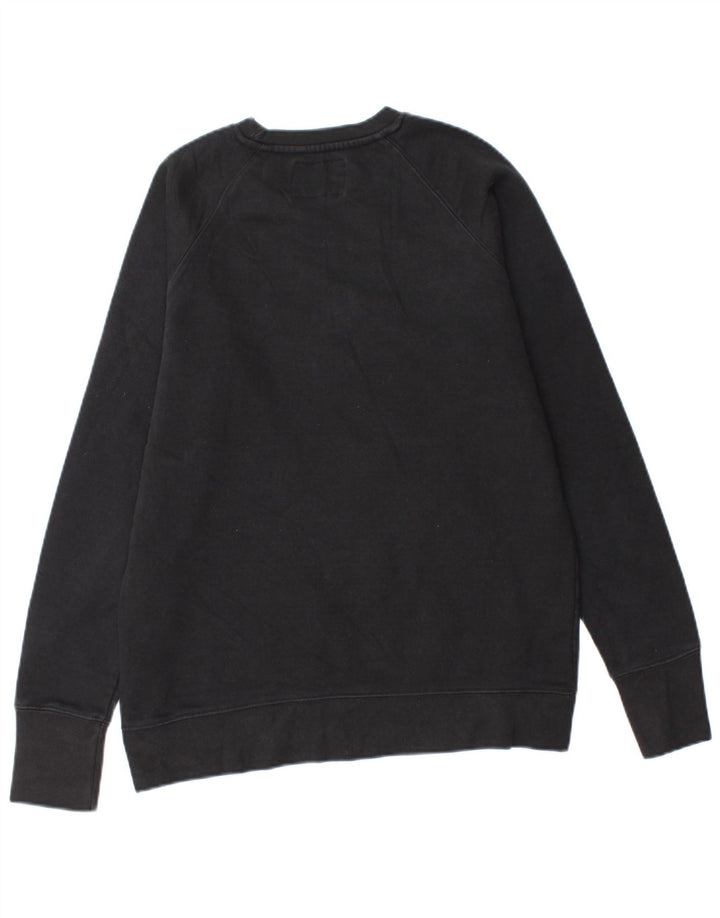 Champion Sudadera Con Estampado Gráfico Jumper De Algodón Negro Mediano