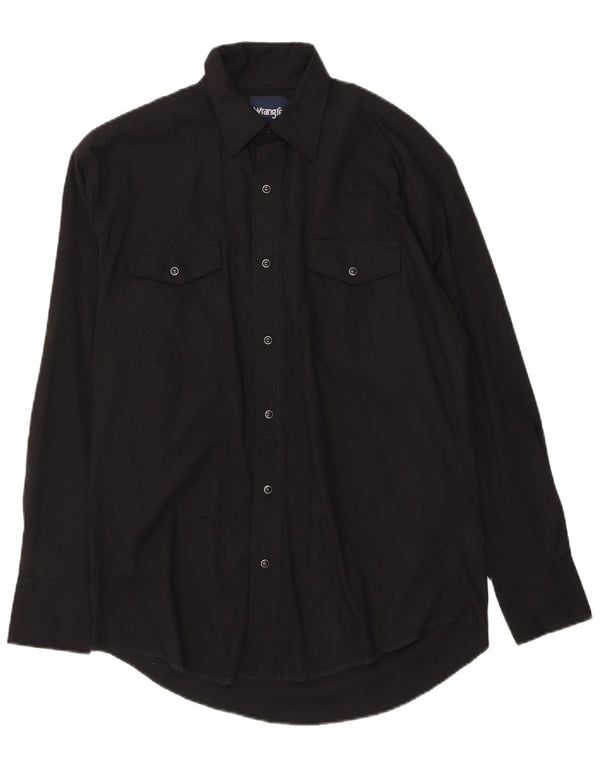 Camisa Wrangler Hombre Algodón Mediano Negro