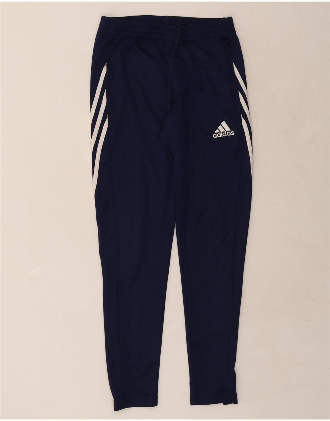 Adidas Mens Climalite Chándal Pantalones Pequeños Azul Marino Poliéster