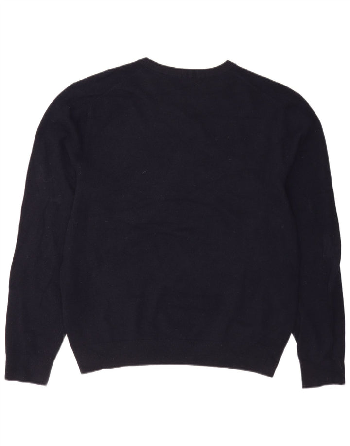 Gant Jersey De Cuello Barco Para Hombre Jersey XL De Lana Azul Marino