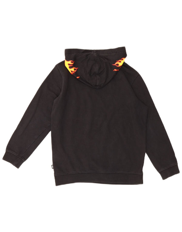 Vans - Sudadera con capucha para niños, talla grande, color negro, 12-13 años