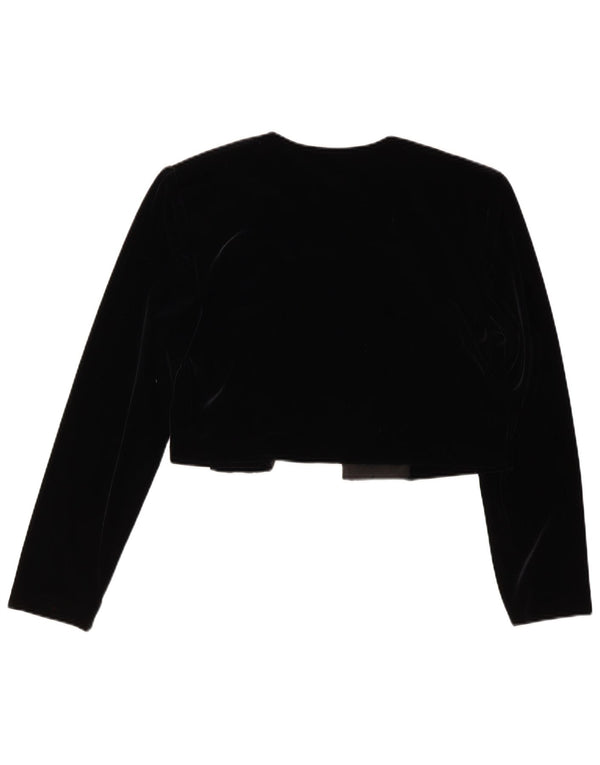 Joseph Ribkoff Chaqueta Bolero de Terciopelo para Mujer UK 42 Mediano Negro