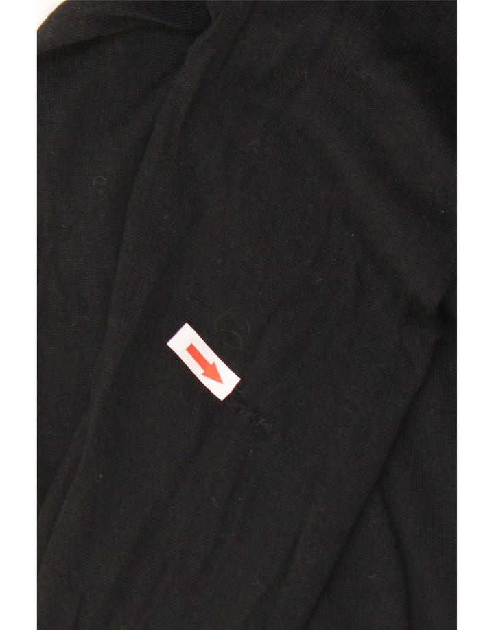 Marks & Spencer suéter con cuello vuelto para mujer UK 10 Small Black