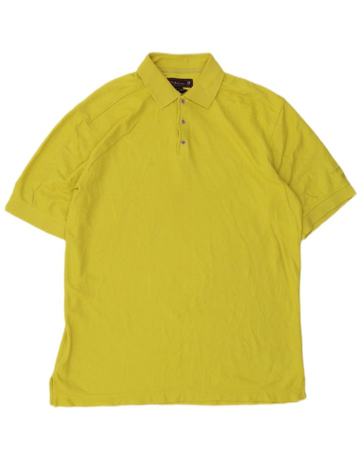 Tommy Bahama Polo Hombre Algodón Amarillo Medio