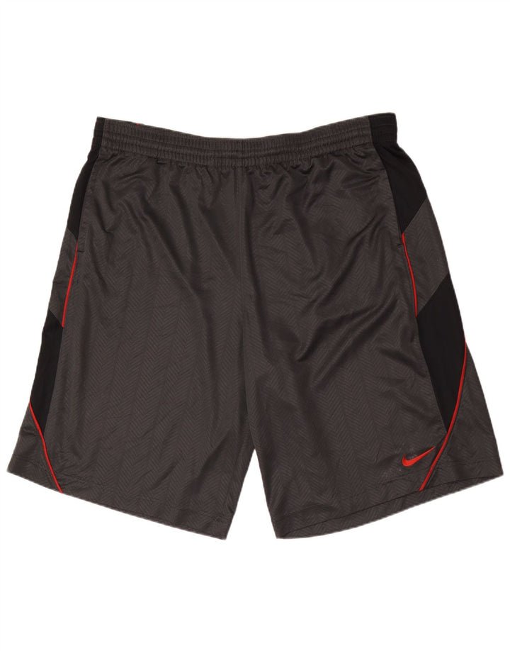 Nike - Pantalones cortos deportivos para hombre, talla 2XL, color gris, poliéster