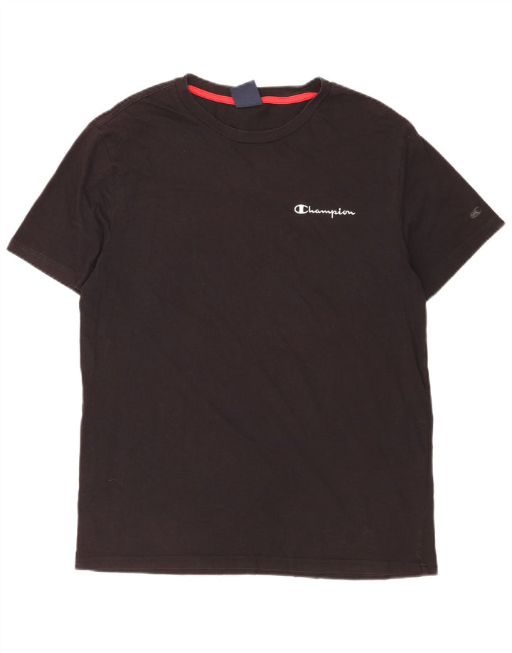 Champion Camiseta Hombre Top Medium Negro Algodón