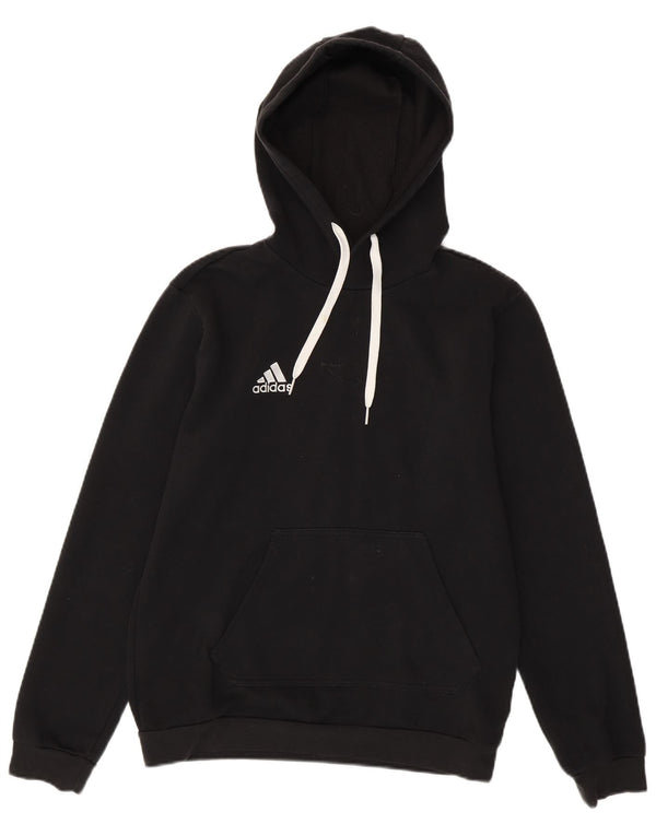 ADIDAS Hombre Sudadera con capucha Jumper Pequeño Algodón Negro