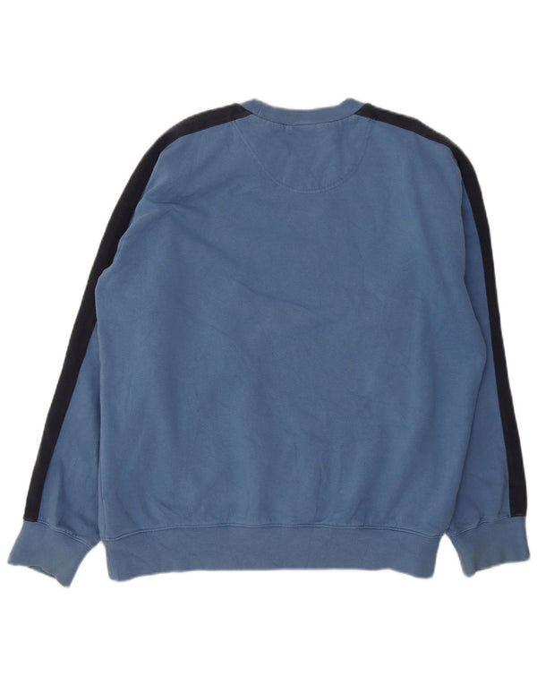 Nike Hombre Sudadera Jumper UK 42/44 Grande Azul Colorblock Algodón