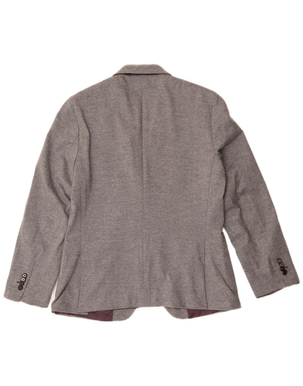 John Barritt Chaqueta tipo blazer de 2 botones para mujer IT 50 XL Algodón gris