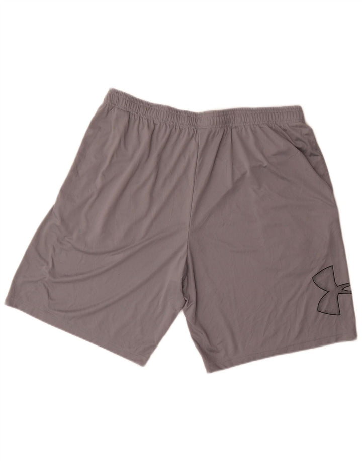 Under Armour Pantalones cortos deportivos gráficos para hombre XL Poliéster gris