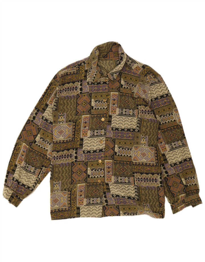 Camisa vintage para hombre pequeño patchwork multicolor